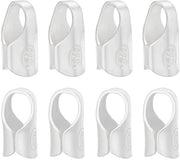 8 pezzi di chiusura in argento sterling 925, fine chiusura a crimp, estremità crimpate 3,5 mm, protezione per cavi, chiusura a barile per buis, estremità per connettori per collane, bracciali, gioielli artigianato
