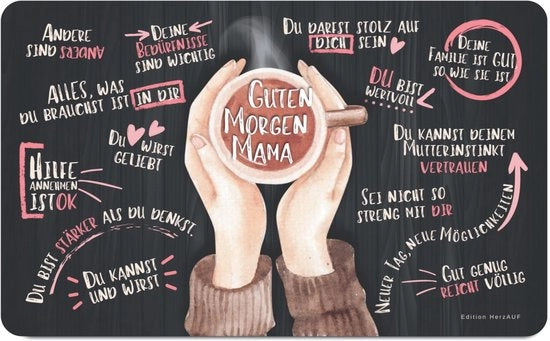 tavola da colazione "Buongiorno mamma", regalo di compleanno per mamma, regalo di Madre, la migliore mamma, nuova mamma