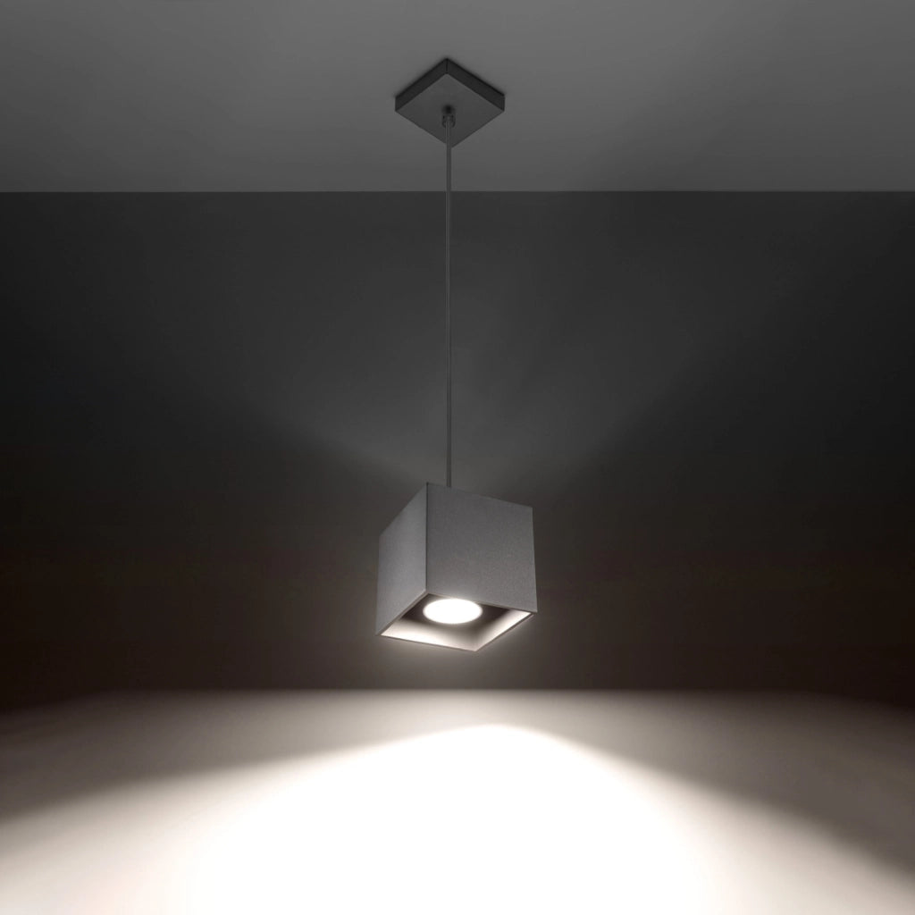 Lampada a sospensione QUAD 1 grigio