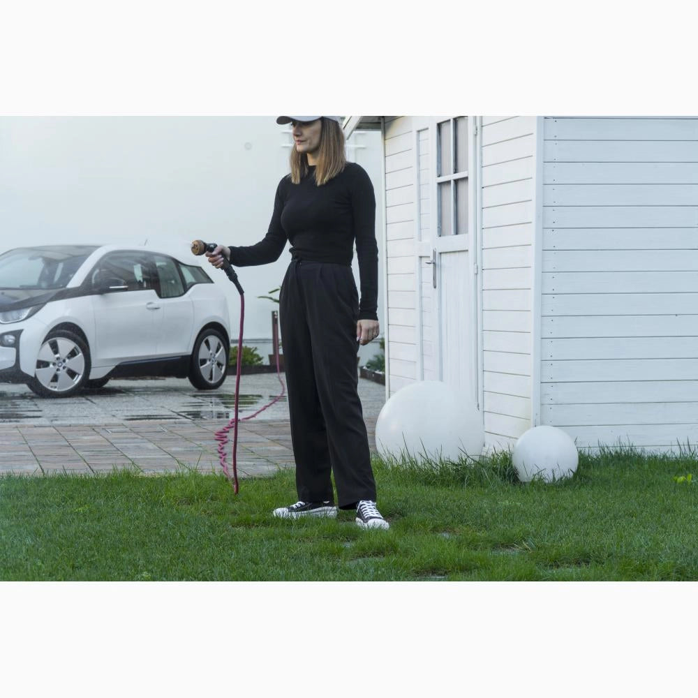 Tubo Estensibile irrigazione resistente leggero compatto 7,5 mestri Fucsia