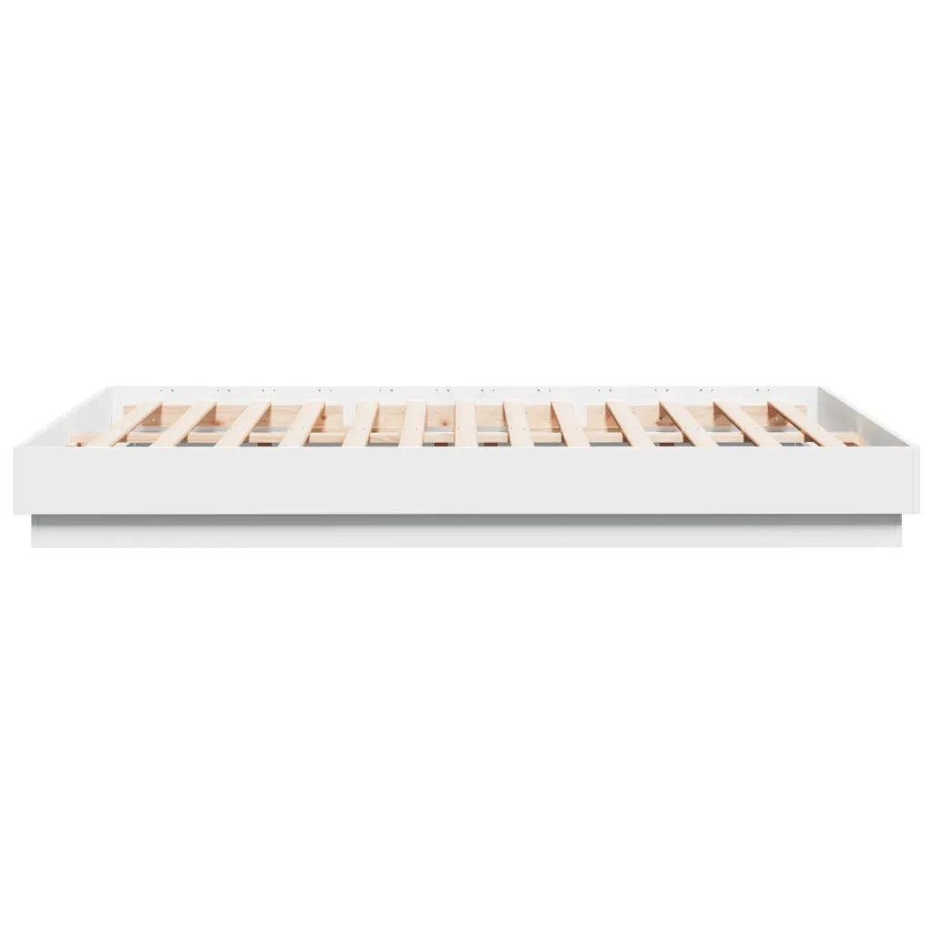 Giroletto-Struttura Letto Bianco 160x200 cm in Legno Multistrato 739486
