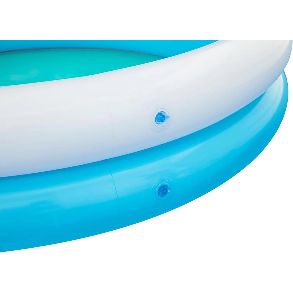 Trade Shop - Piscina Per Bambini Sharktastic 2 Anelli Grafica A Squalo 163x127x92cm Con Spruzzo 53157 -