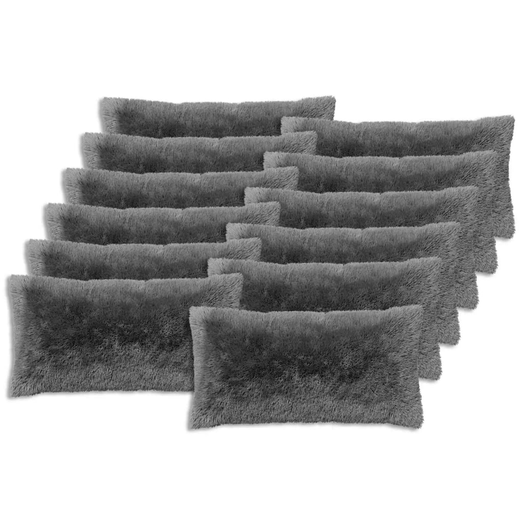 Federa 12 pcs HEERLEN Grigio Chiaro 40 x 80 cm Fleece PV 910137