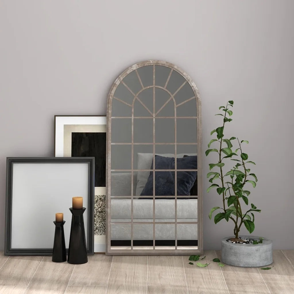 Specchio Sabbia-Specchio Decorativo 90x45 cm Ferro per Uso Interno