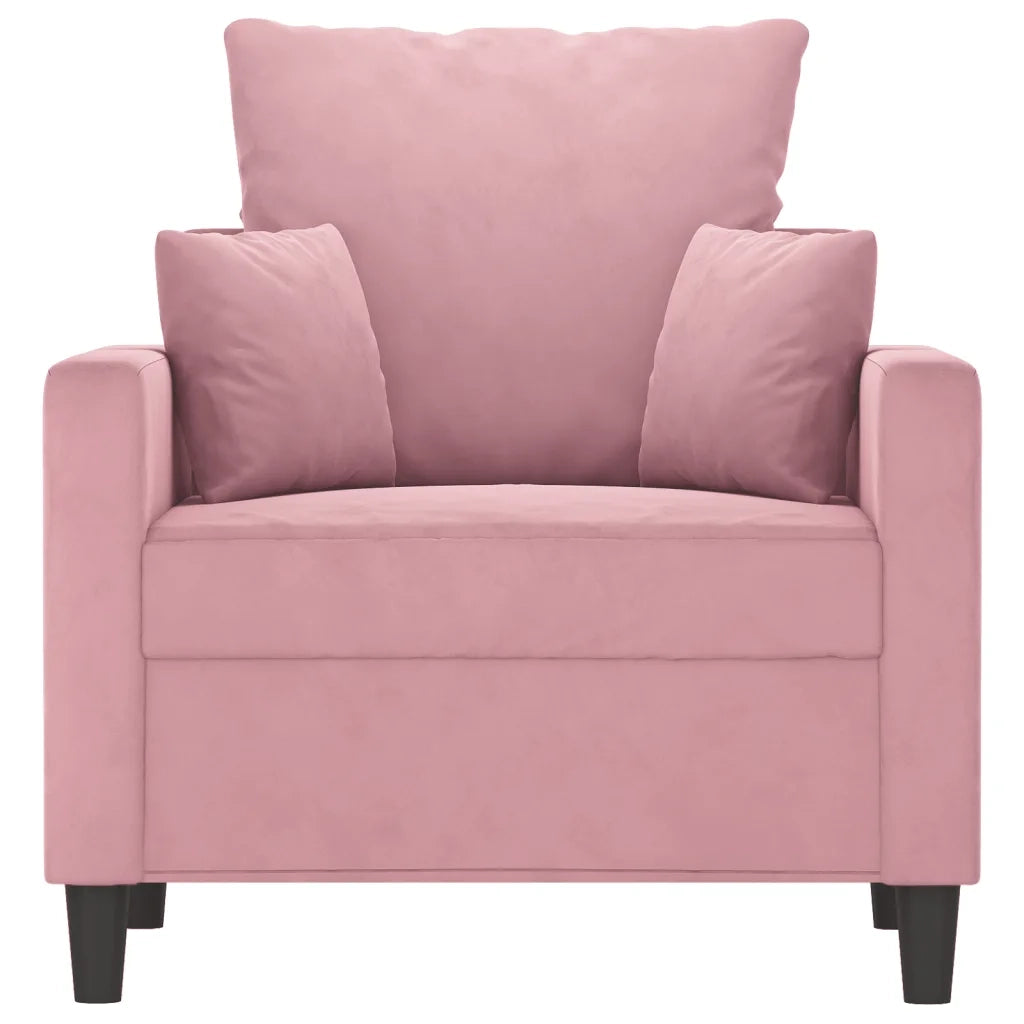 Poltrona Rosa 60 cm Velluto 359286