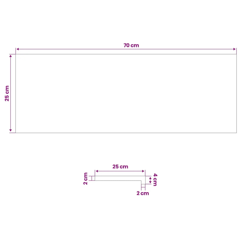 Tappeti per scale 2 pz 70 x 25 x 2 cm Marrone 3446148