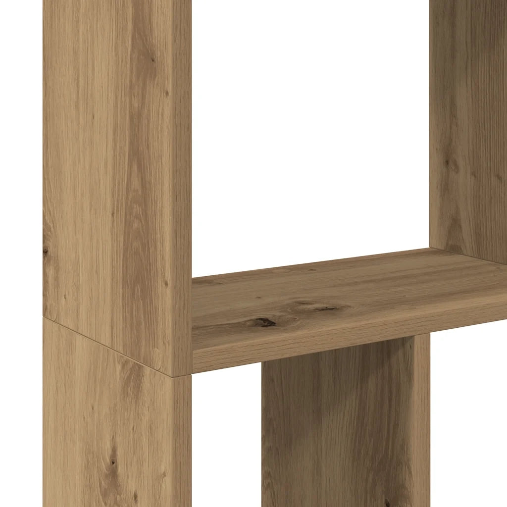 Libreria-Scaffale per Libri-Mobile di Stoccaggio Rovere Artigianale 60x20x120 cm in Truciolato