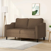 Divano a 2 Posti-Sofa 2 Posti Marrone 140 cm in Tessuto 894165