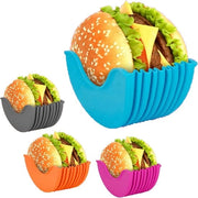 Houder per Hamburger 4 in 1 - Rigaido e Ripiegabile per Hamburger e Sandwich