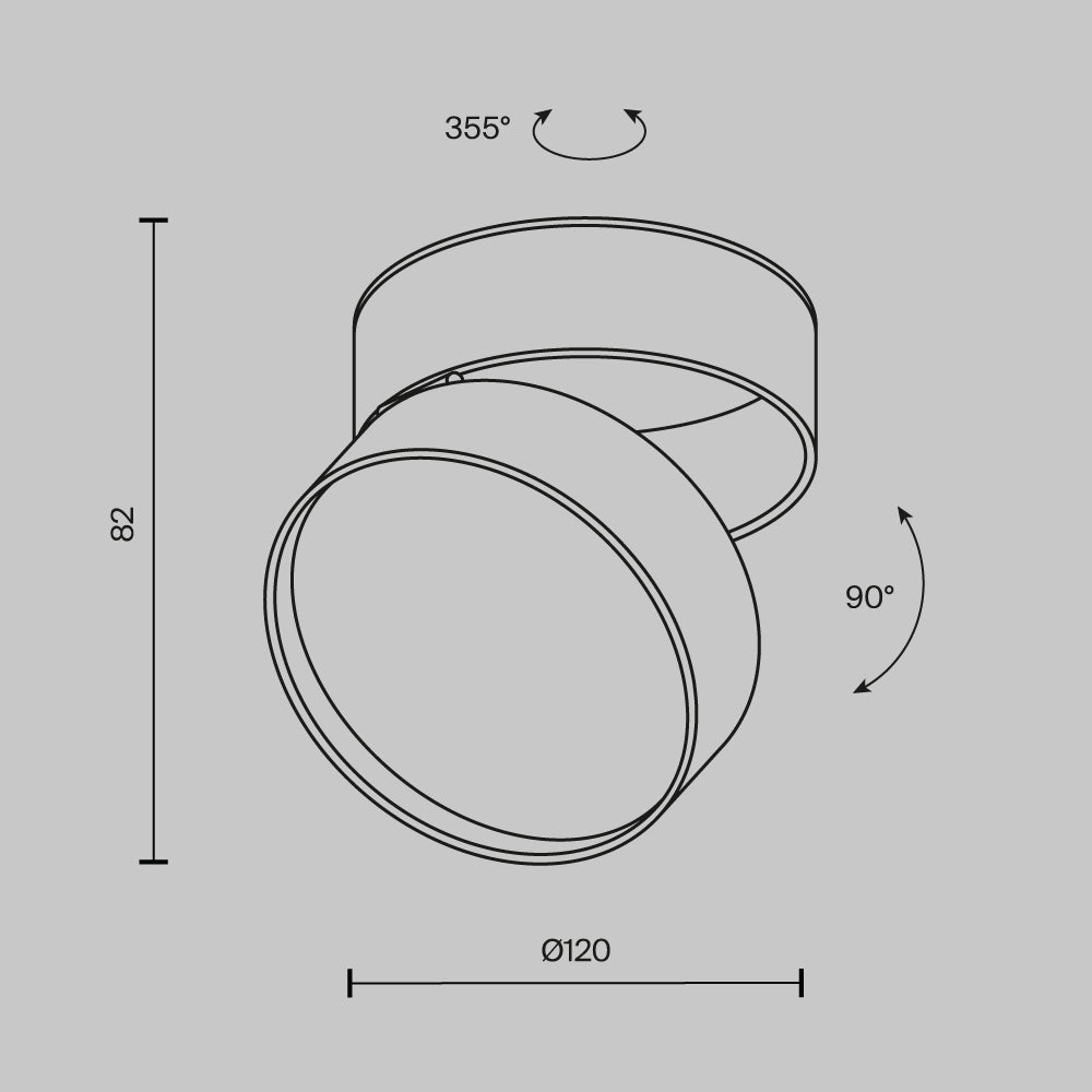 Plafoniera LED Maytoni Onda bianca 12 cm 18W 3000K