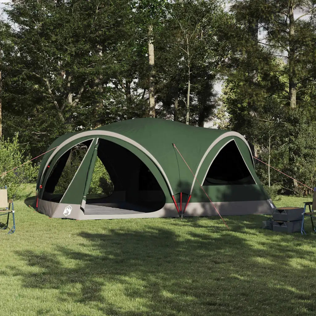 Tenda per famiglie 10 persone Verde e Grigio 460 x 430 x 214 cm 42004080