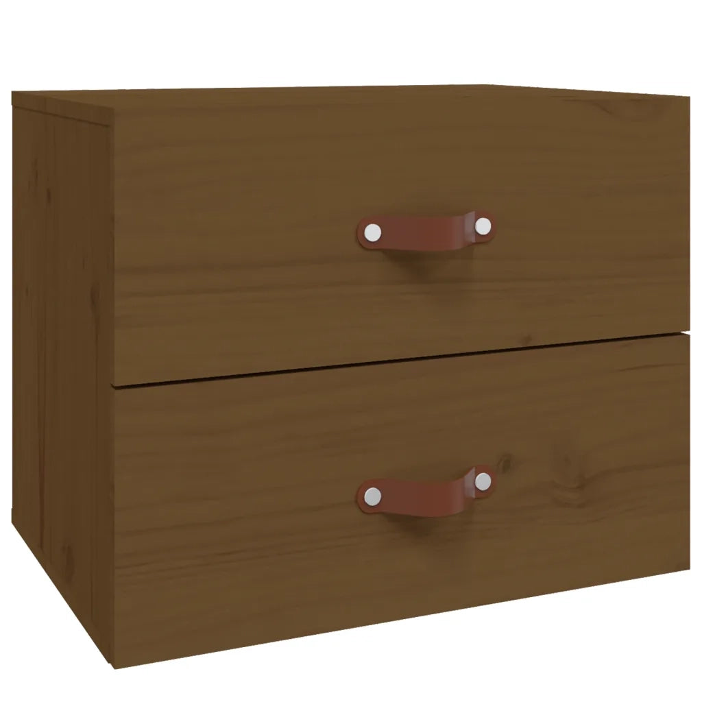 Comodino a Muro Marrone ambra 50x36x40 cm 820982