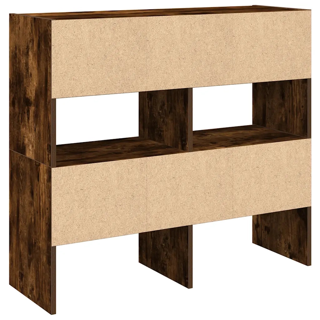 Scarpiere 2 pz Impilabili Rovere Fumo 89,5x30x40 cm CFW5210808