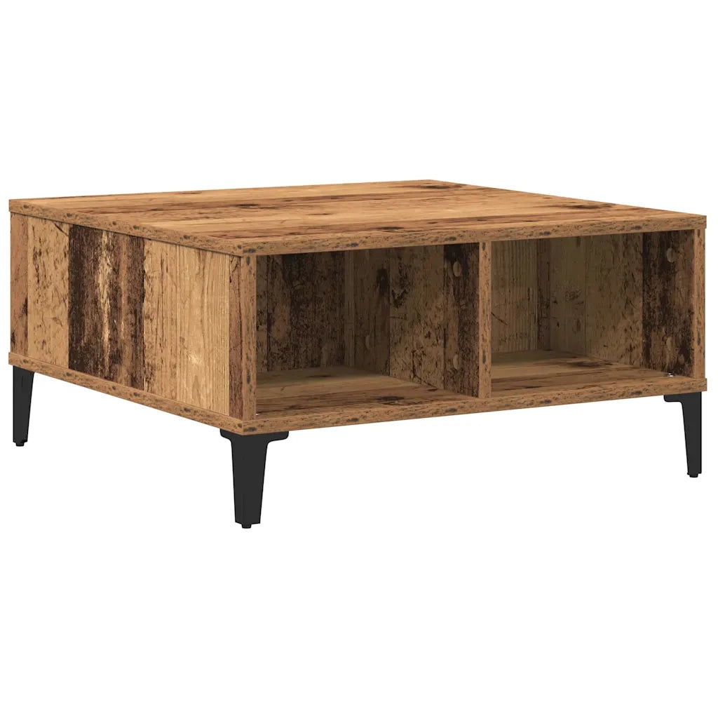 Tavolino da Salotto-Tavolino da soggiorno-Tavolo Legno vecchio 60 x 60 x 30 cm