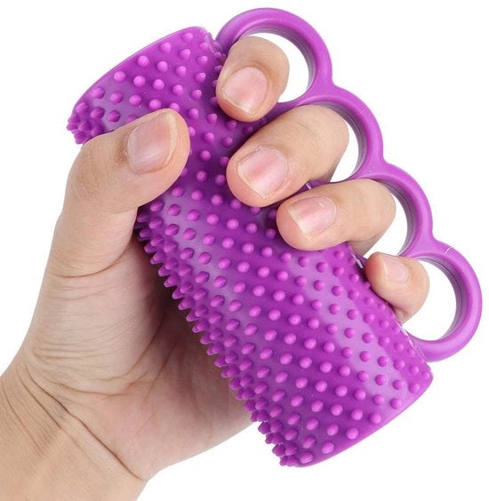 Manubrio Sportivo per Allenamento - Ideale per Riabilitazione - Materializzato in PU 4-dita - Adatto per Anziani - Adatto per Emiplegia