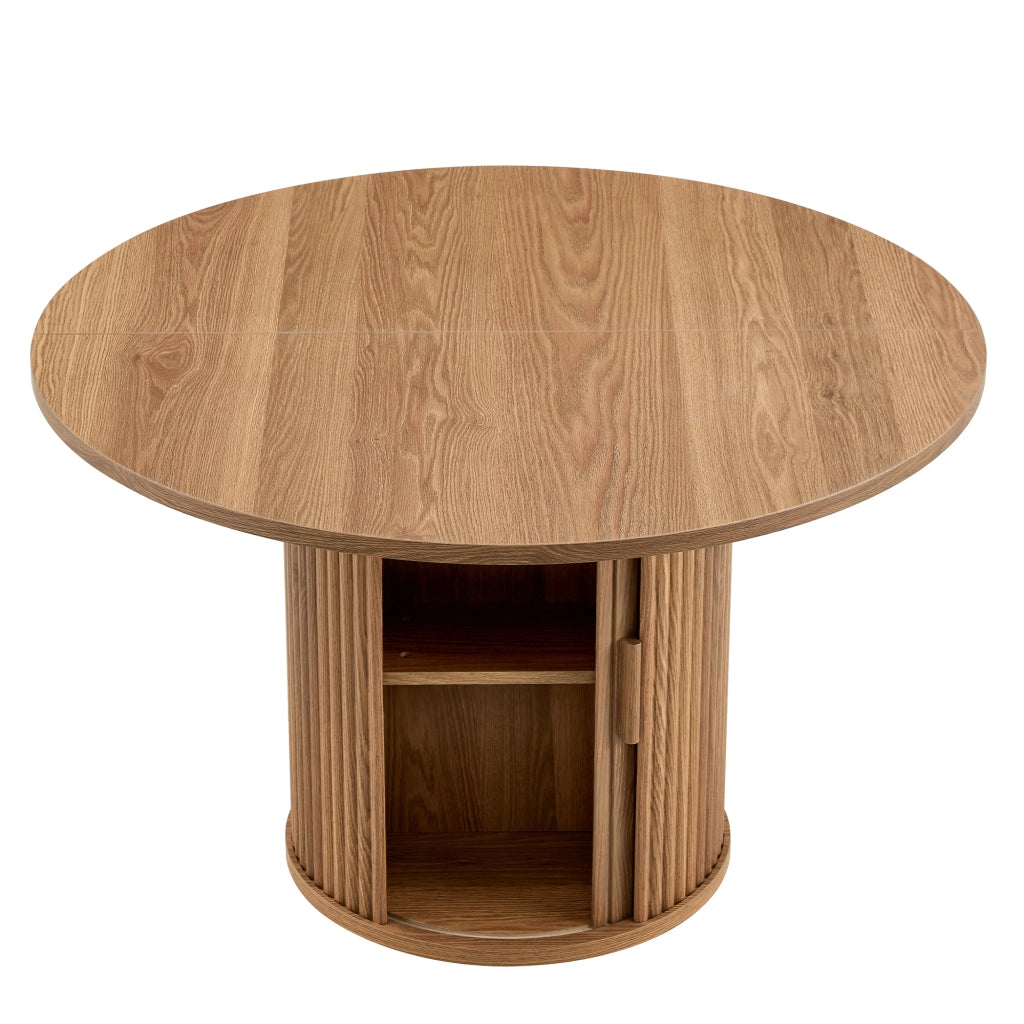 Tavolo da Pranzo Rotondo 120 cm per 4-6 Persone ¨C Xylo ¨C Legno, Stile Country, Cucina