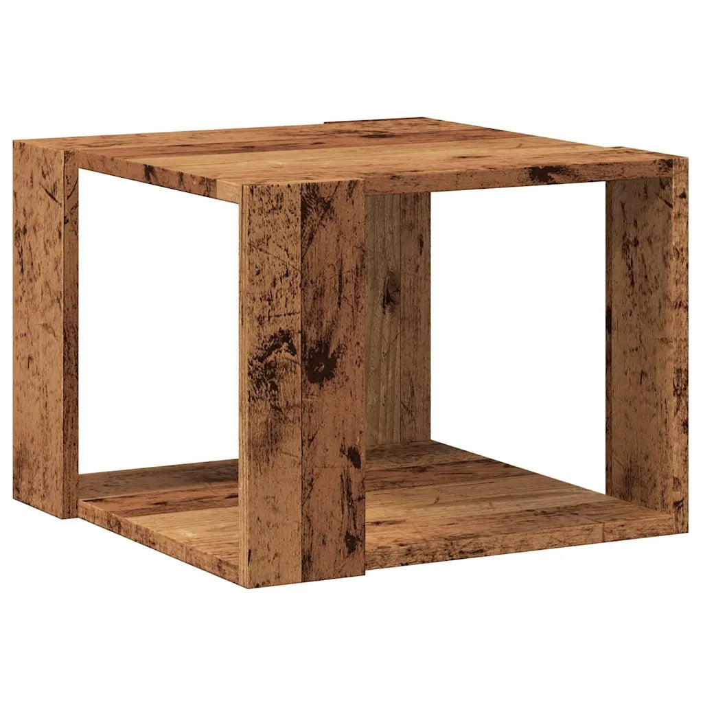 Tavolino da Salotto-Tavolino da soggiorno-Tavolo Legno Vecchio 40x40x30 cm Legno Multistrato