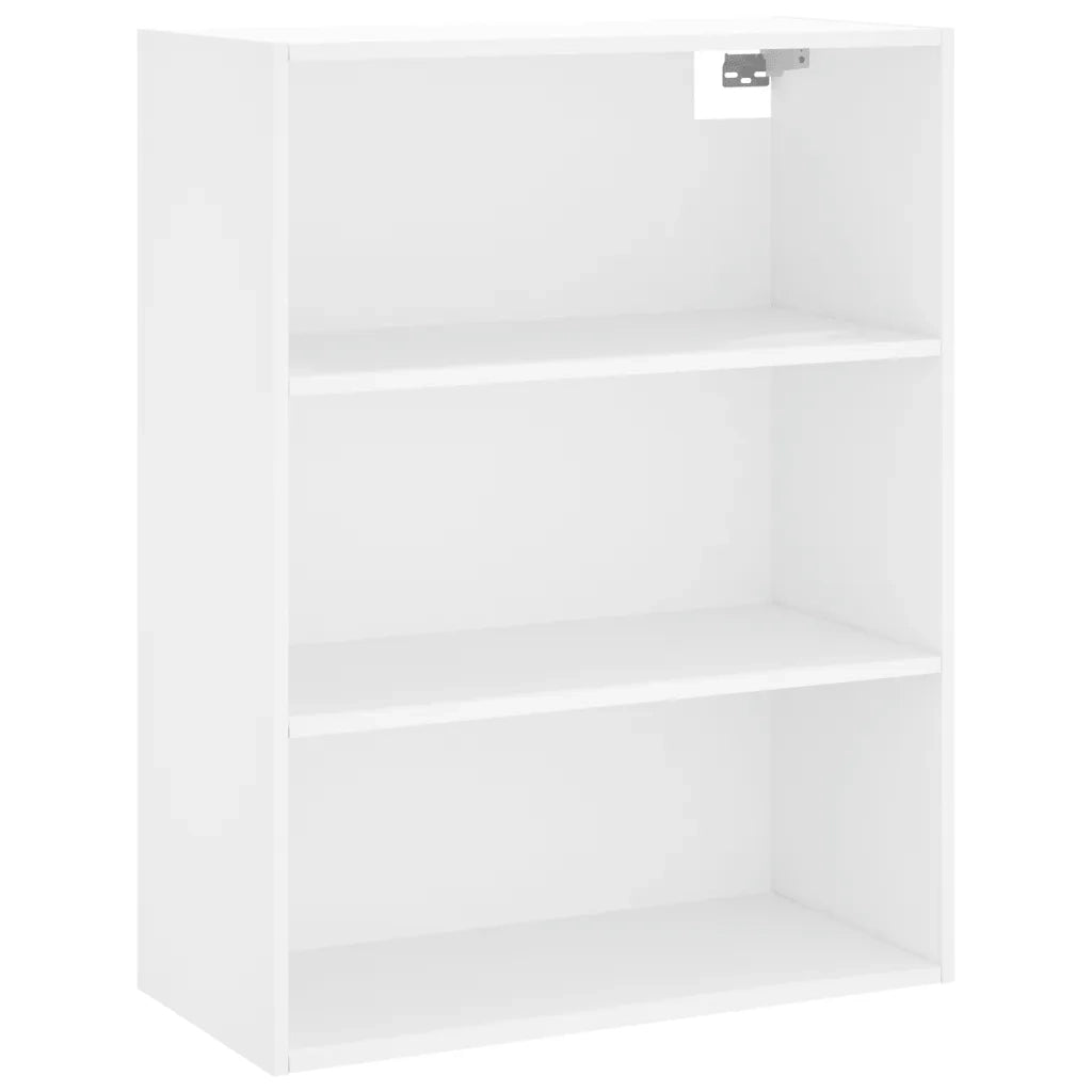 Credenza-Buffet-Armadio da cucina Bianca 69,5x34x180 cm in Legno Multistrato 785084