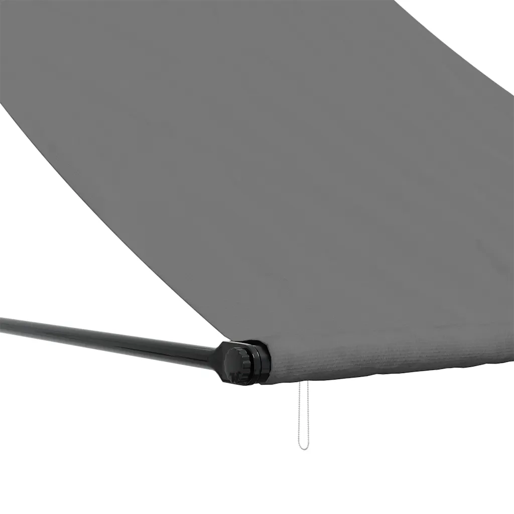 Tenda da Sole Retrattile Antracite 100x150 cm Tessuto e Acciaio 368750
