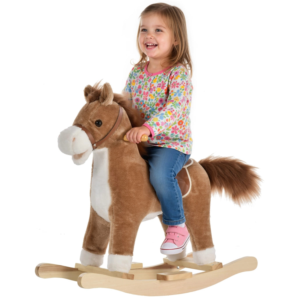 Cavallo a Dondolo per Bambini ¨C Minimal ¨C Marrone