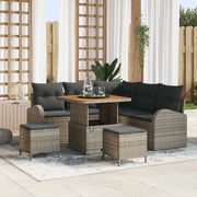 Set Divano da Giardino con cuscino 8 pcs Grigio 3364343