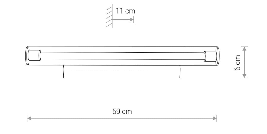 Nowodvorski ION applique LED da parete 12W vetro cromo