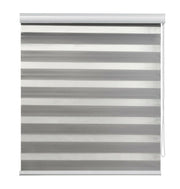 Tenda a Rullo Oscurante con Cassonetto Zebra Ombreggiante Tende Finestra Errebi Dimensioni: 120 x 250 cm, Colore: Grigio