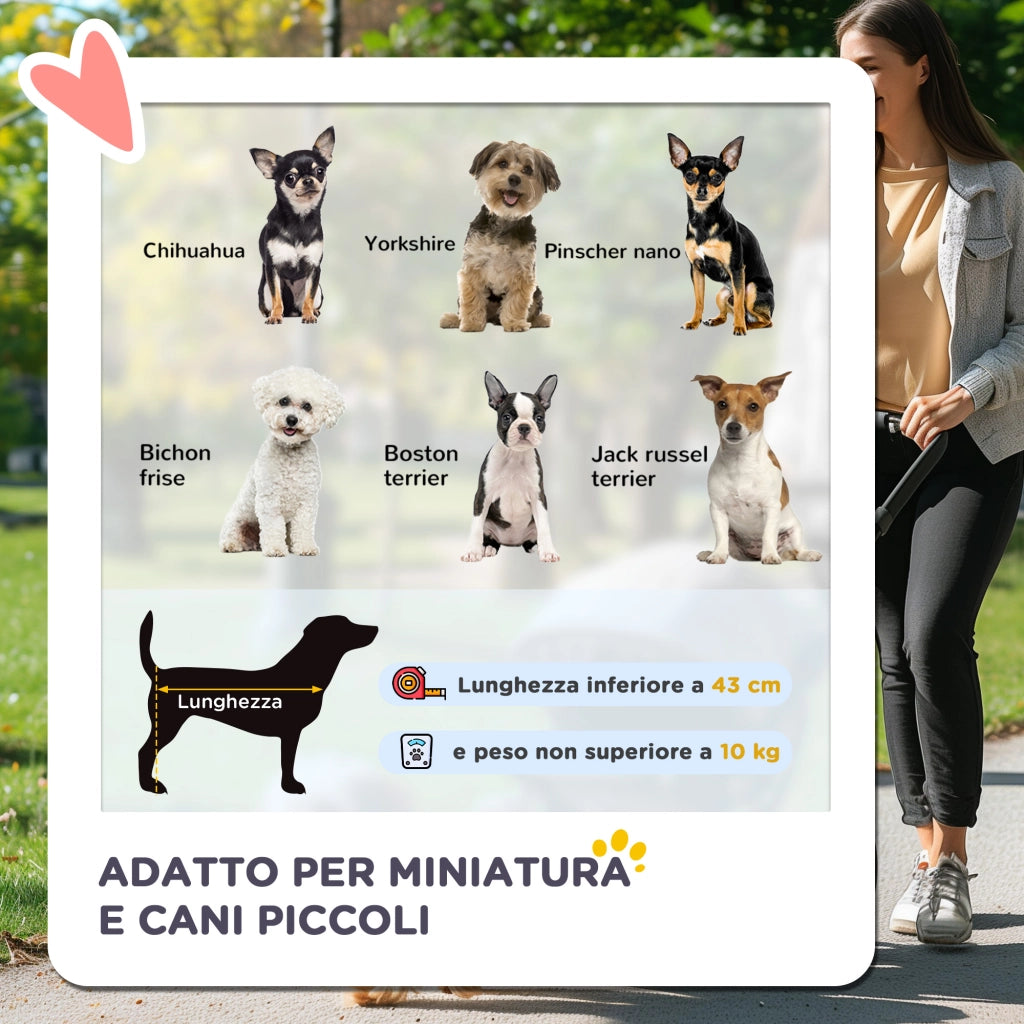 Passeggino per Cani Piccoli Pieghevole ¨C Minimal ¨C Nero