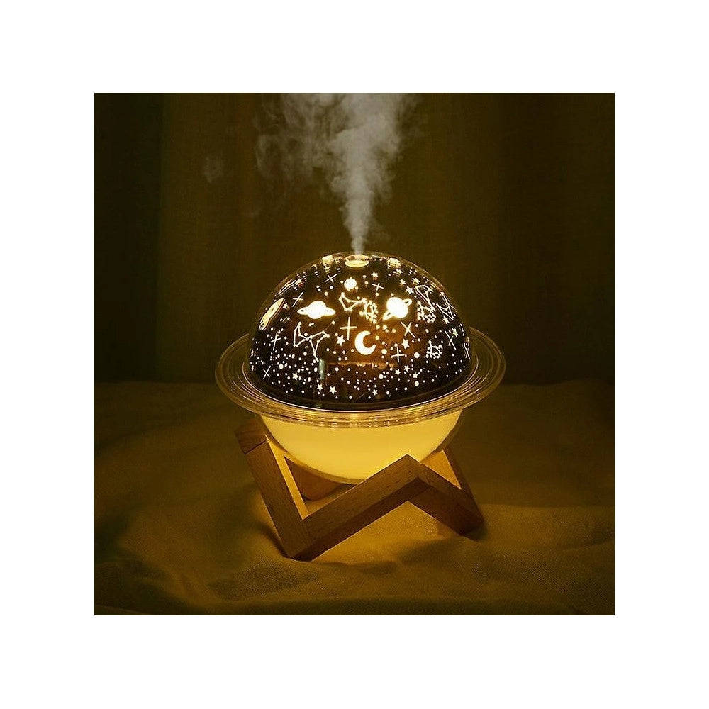 Trade Shop - Umidificatore Ultrasuoni Lampada Luna Luce Led Aromaterapia Diffusore Proiettore -