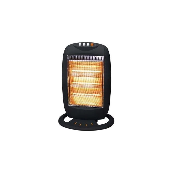 Ardes AR454B HALO12 Stufa Alogena 3 Elementi 1200W Oscillante per ambienti fino a 40 m³ colore Nero