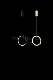 SOSPENSIONE SINGOLA PINTA NERO LED 3000k 780lm 12w DIMMERABILE SENZA VETRO