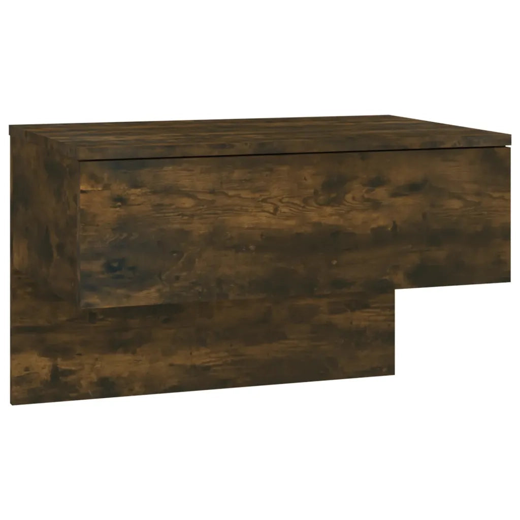 Comodini a Muro 2 pz Rovere Fumo 816941