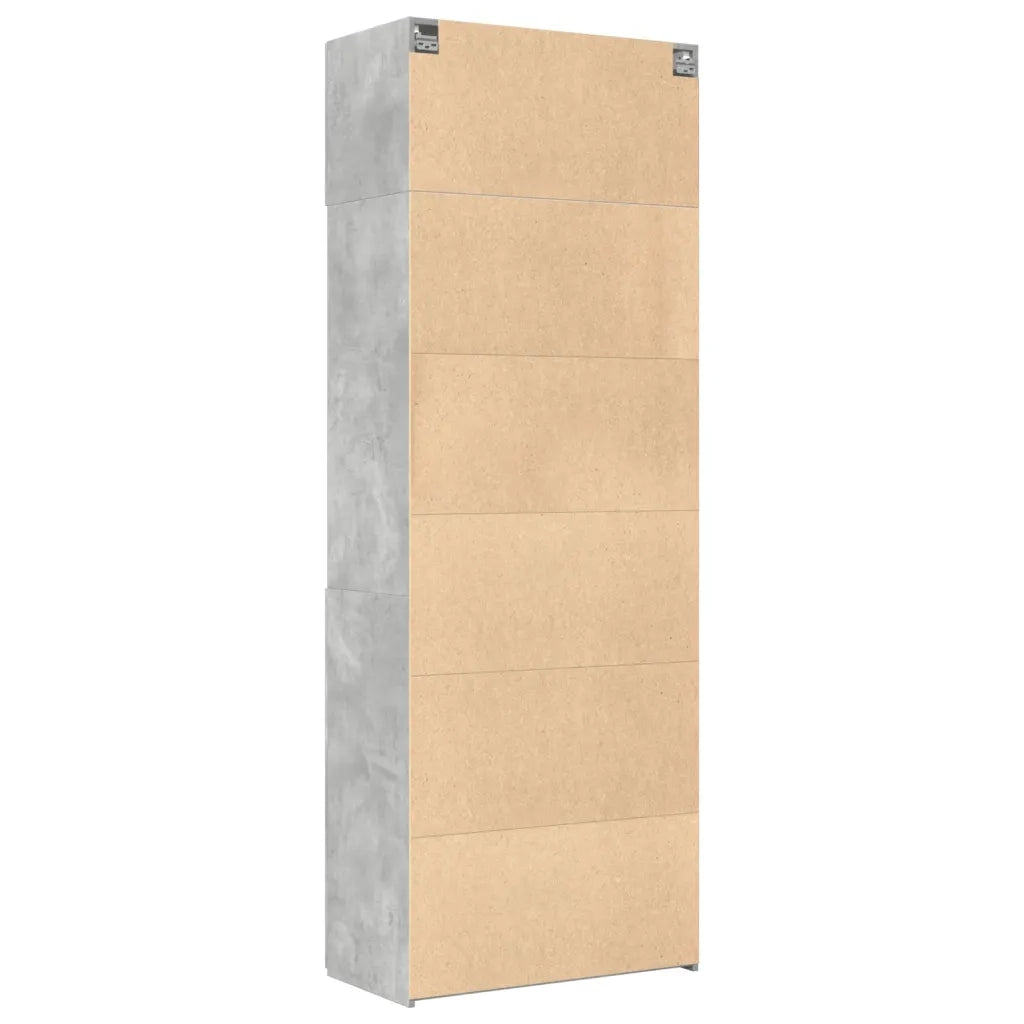 Armadietto Grigio Cemento 80x42,5x225 cm in Truciolato 3281346