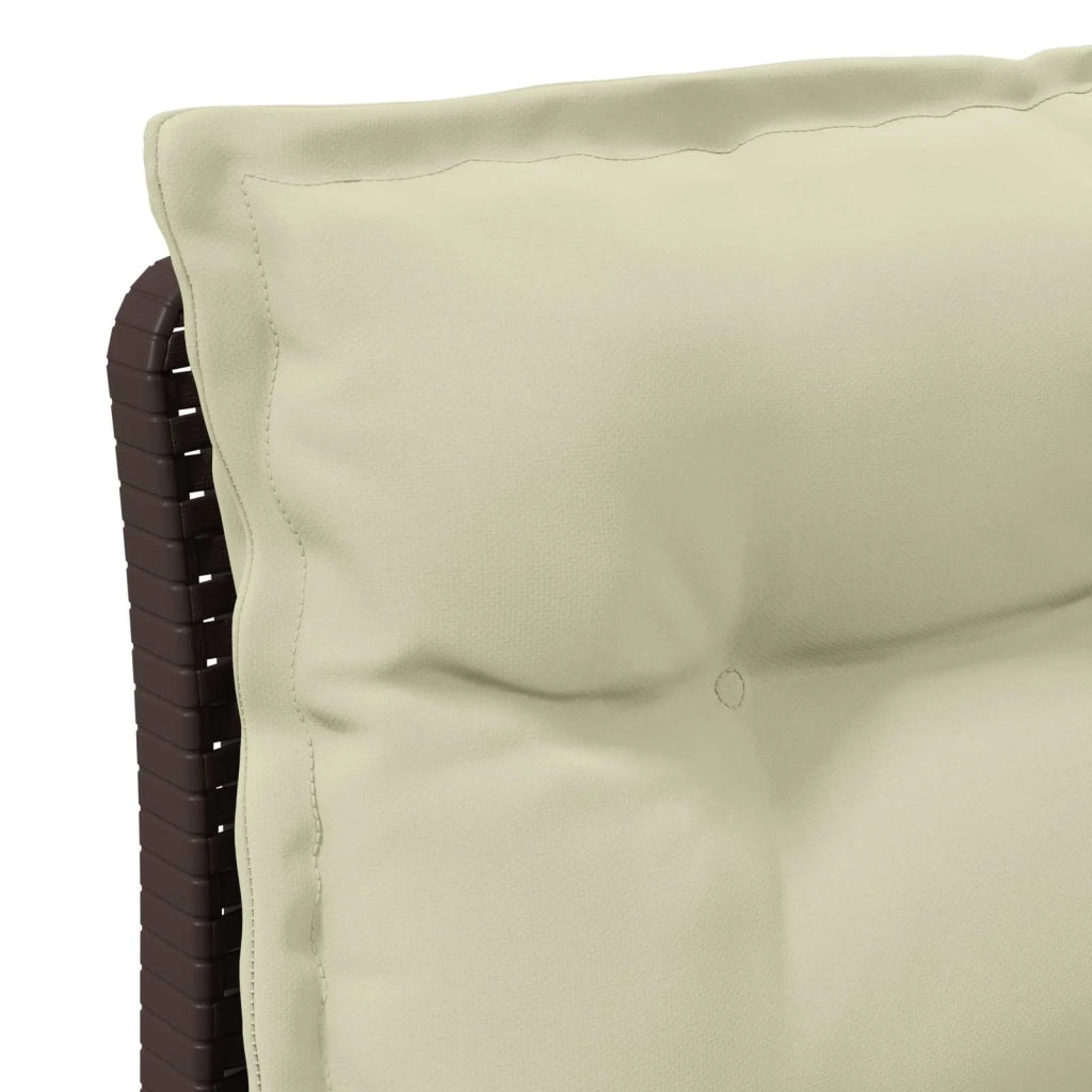 Divano da esterno-Divano da Giardino 3 posti con cuscini in look rattan PP 639147