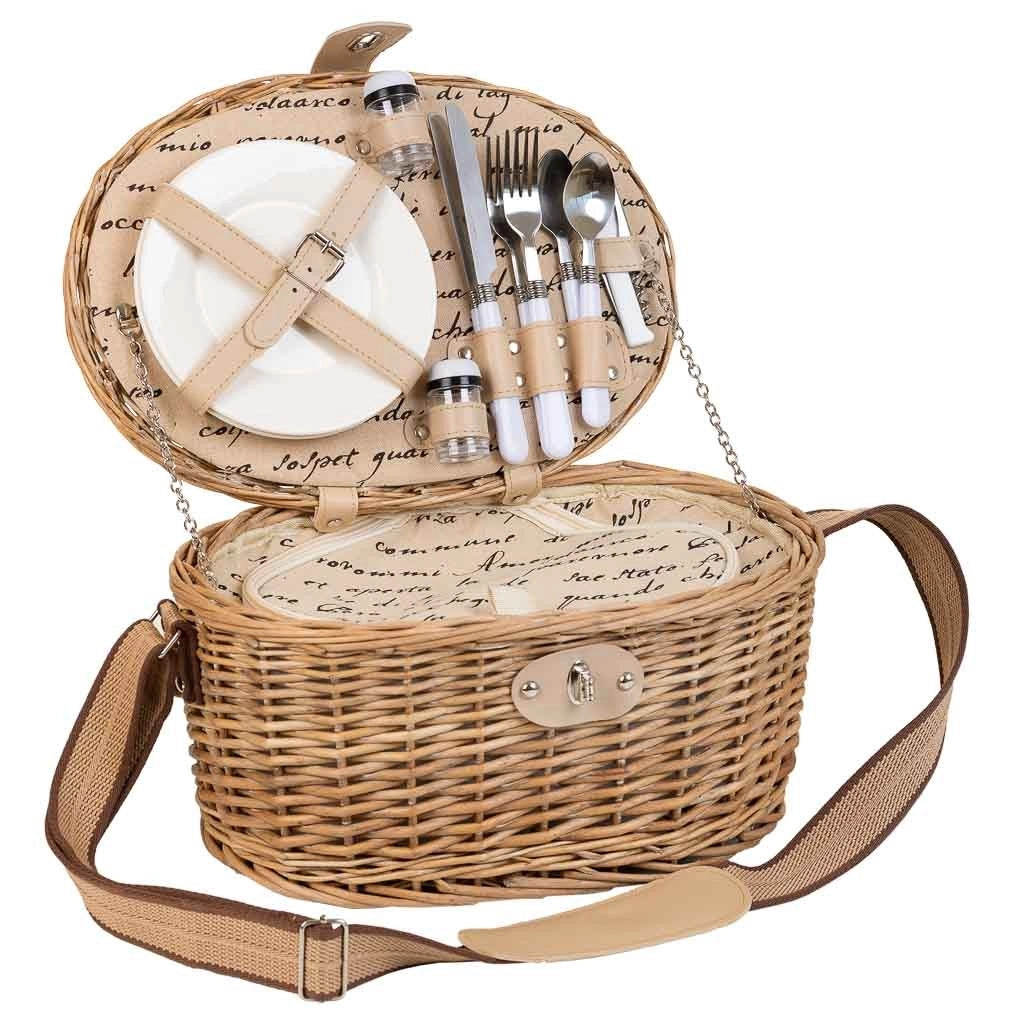 Cestino pic-nic marrone 38x26x18h