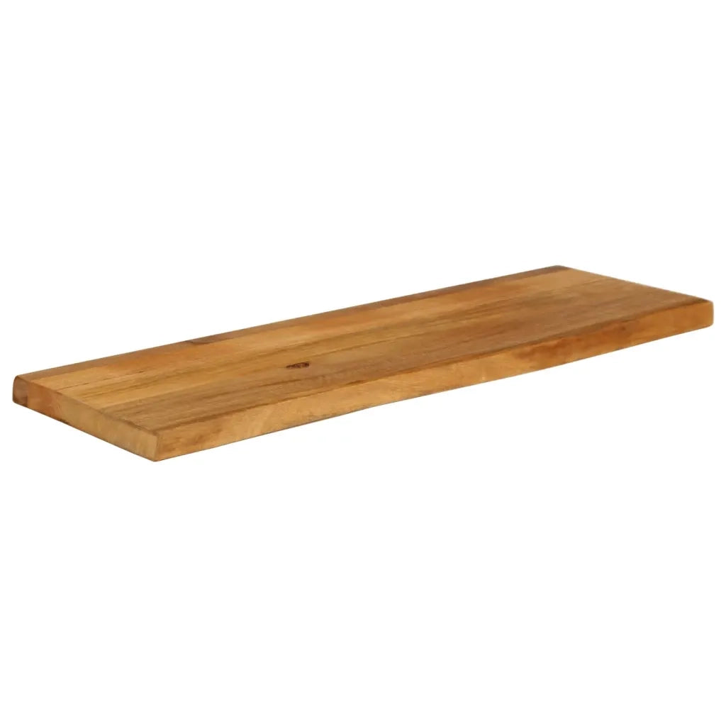 Piano Tavolo | Superficie Tavolo | Piano Scrivania Bordi Vivi 110x20x2,5cm in Legno Massello di Mango