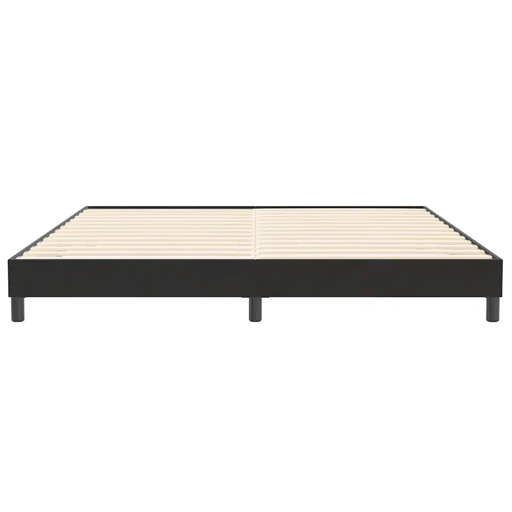 Giroletto senza Materasso-Struttura Letto Nero 200x220 cm in Velluto