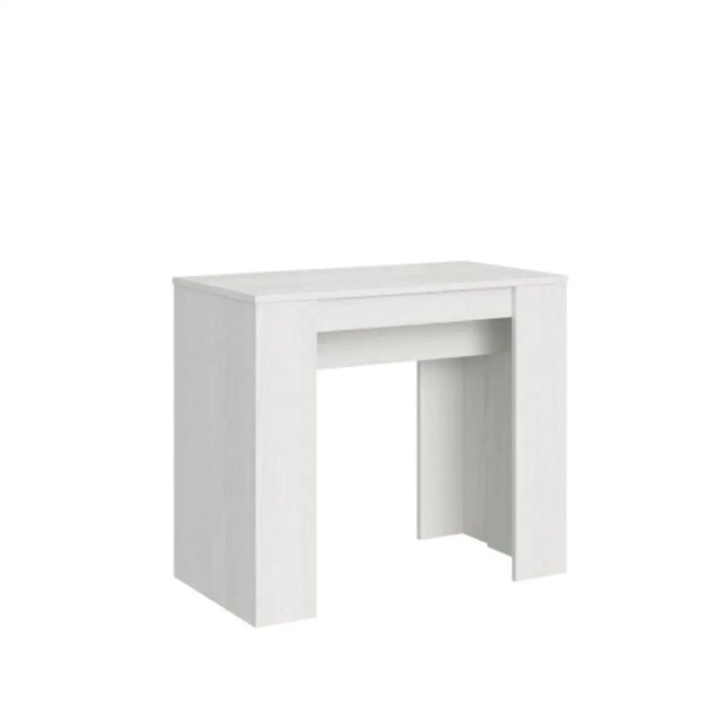 Consolle allungabile 90x48/308 cm Basic bianco frassino