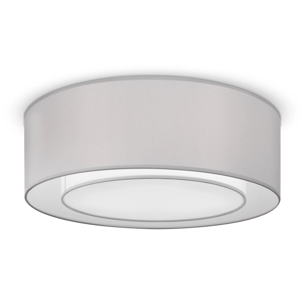 Plafoniera rotonda Bergamo Maytoni cromo/grigio 3xE27 52cm