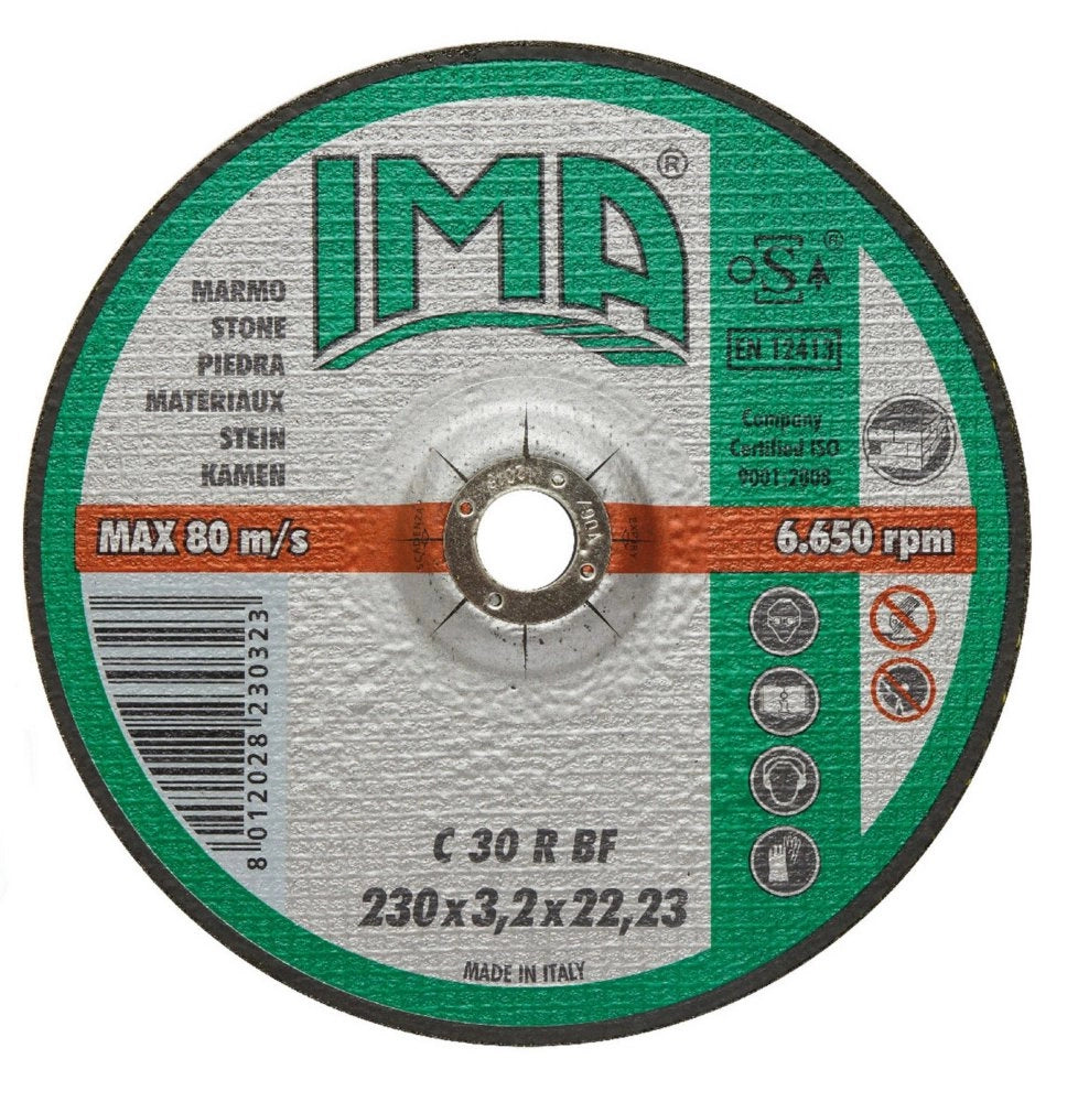 50pz disco per marmo ima diametro 230x3,2 cod:ferx.8491