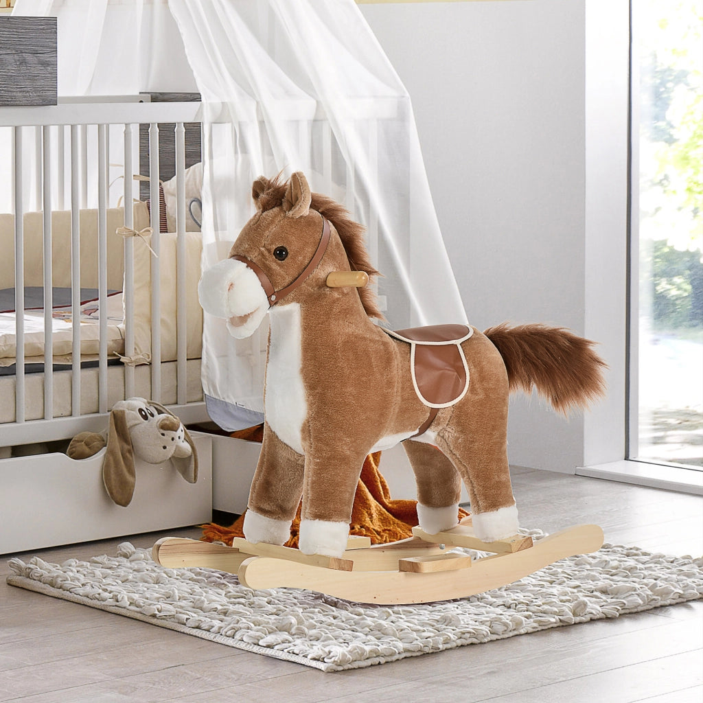 Cavallo a Dondolo per Bambini ¨C Minimal ¨C Marrone