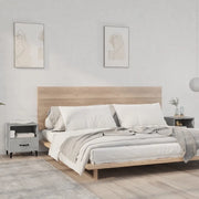 Comodini 2 pz-Set di 2 Tavolino da notte Grigio Cemento in Legno Multistrato 515918