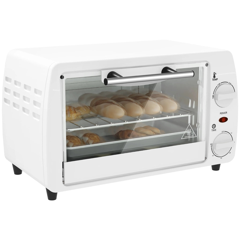 Forno Elettrico da Tavolo 10L 750W ¨C Minimal ¨C Bianco 36.5x26x22 cm