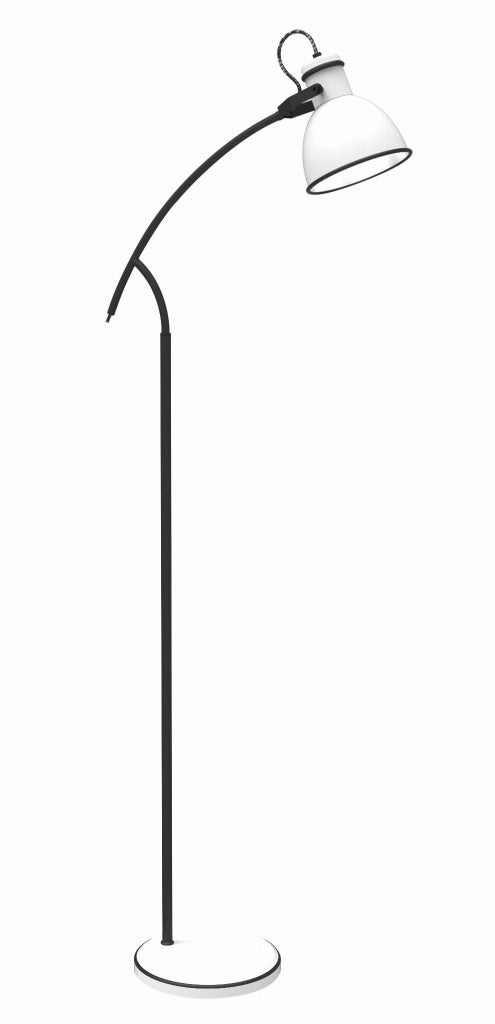 Lampada da terra Candellux Zumba 51-72108 nero/bianco