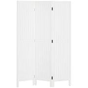 Paravento separatore 3 pannelli legno pieghevole - Xylo - bianco 120x170 cm