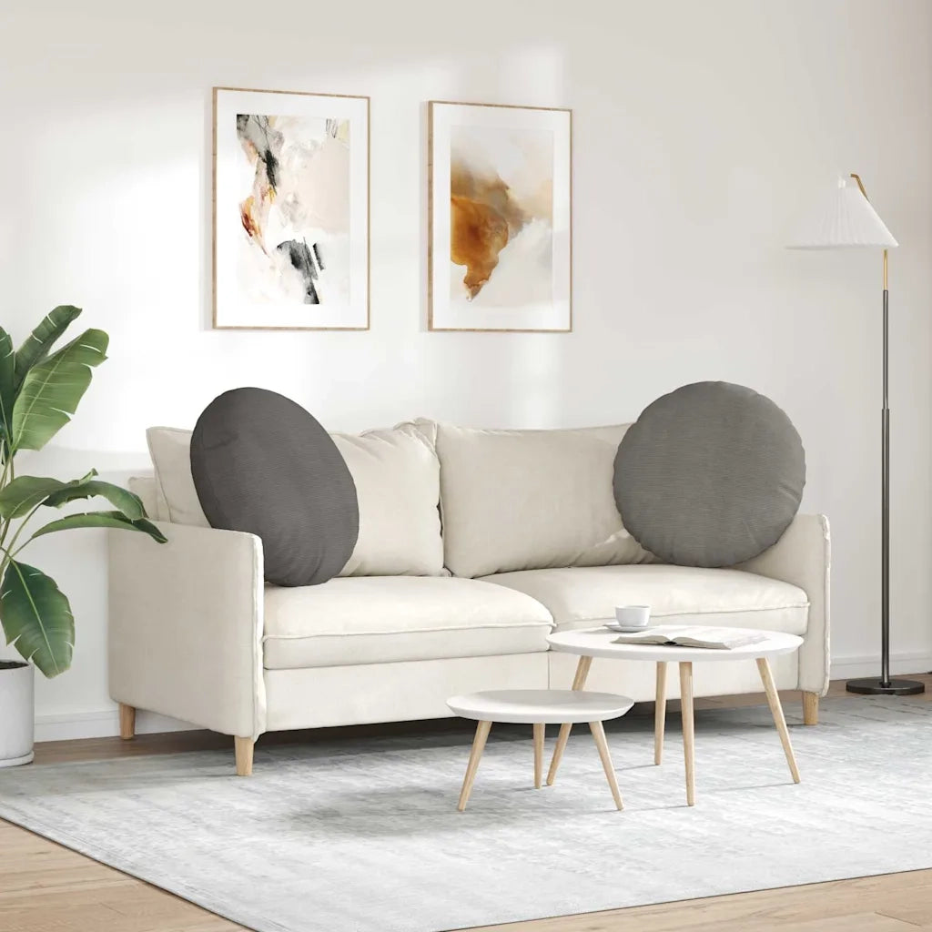 Cuscini per Seduta 2 pz | Cuscini per sedie Grigio chiaro ?60 x 21 cm