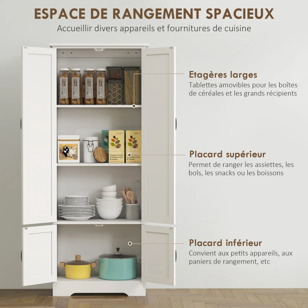 Mobile da cucina con ante e ripiani ¨C Xylo ¨C bianco MDF 2 ante 3 ripiani