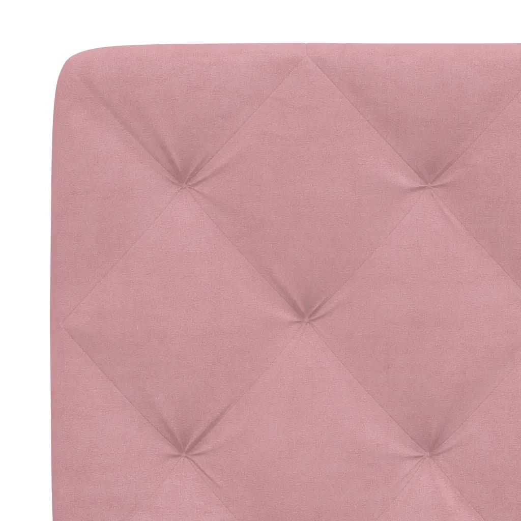 Giroletto con LED senza Materasso Rosa 180x200 cm in Velluto 3213872