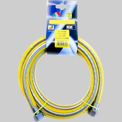 TUBO GAS METALLICO RIVESTITO FF  cm 300     MADE IN ITALY