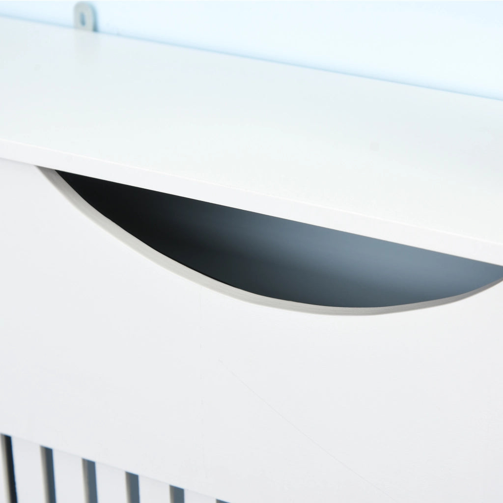 Copriradiatore con ripiano ¨C Minimal ¨C MDF bianco 78x19x82 cm